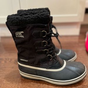 COPY - Mens Sorel Black Winter Boots Size 9. Worn one season in great condition